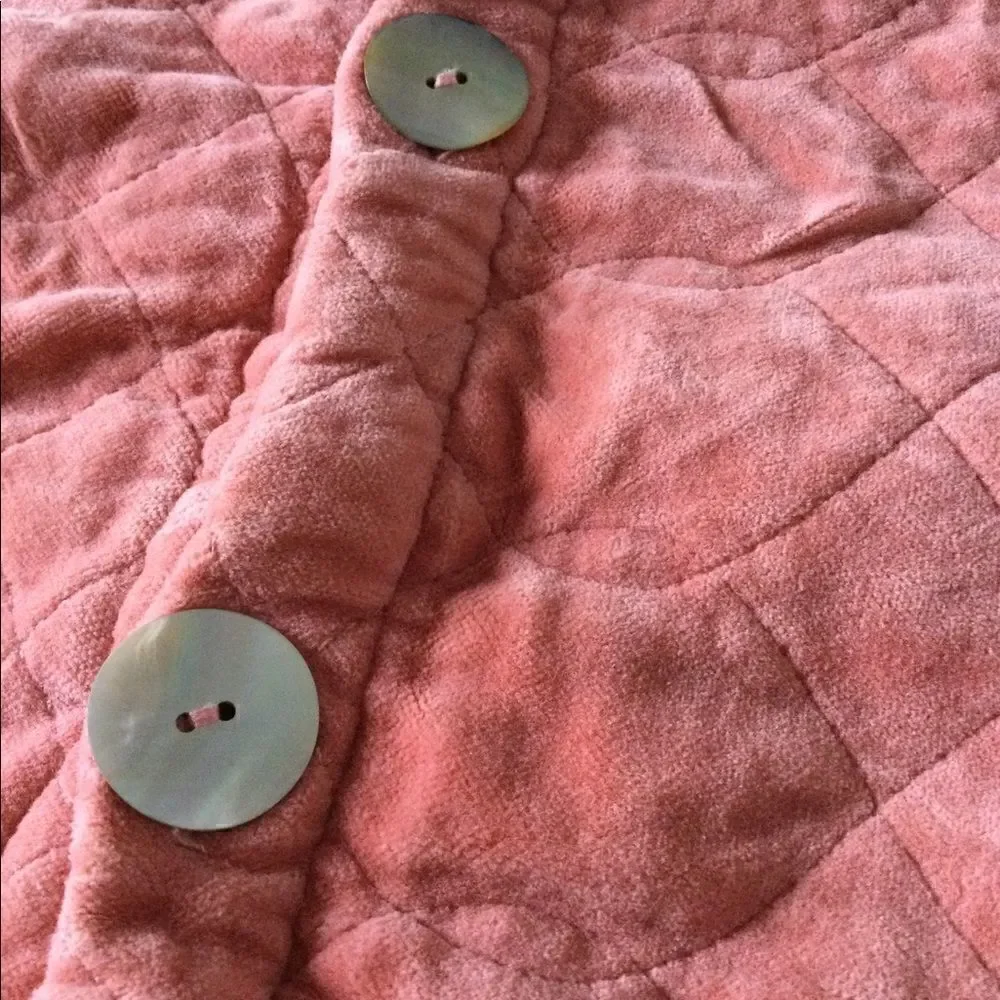 Peach/ salmon cushion cover